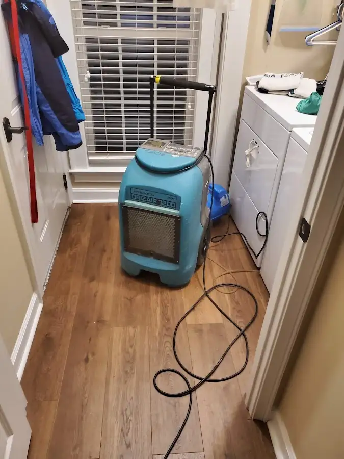 Commercial dehumidifier deployed for Flood Damage Cleanup in Derry